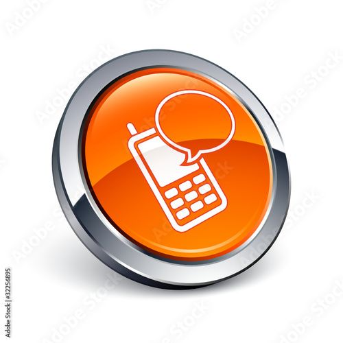 icône bouton internet téléphone