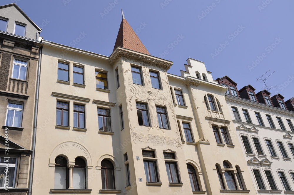 Fototapeta premium Leipzig Jugendstil Haus Südvorstadt
