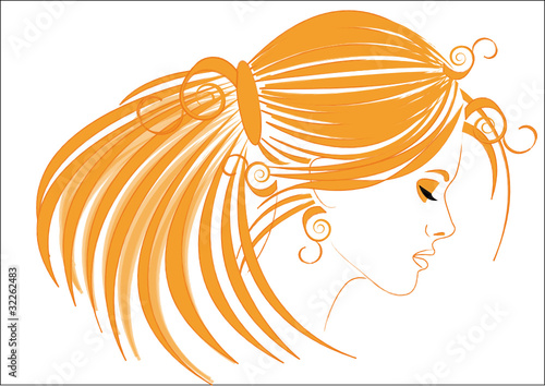 orange hair