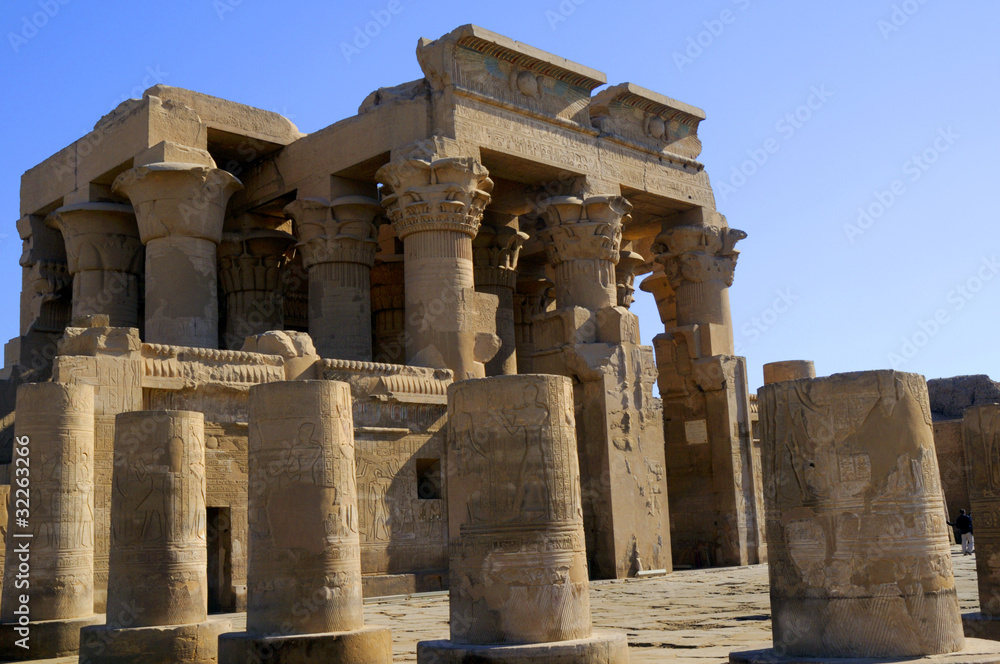 The Temple to Sobek, the crocodile  god, Kom Ombo in Egypt