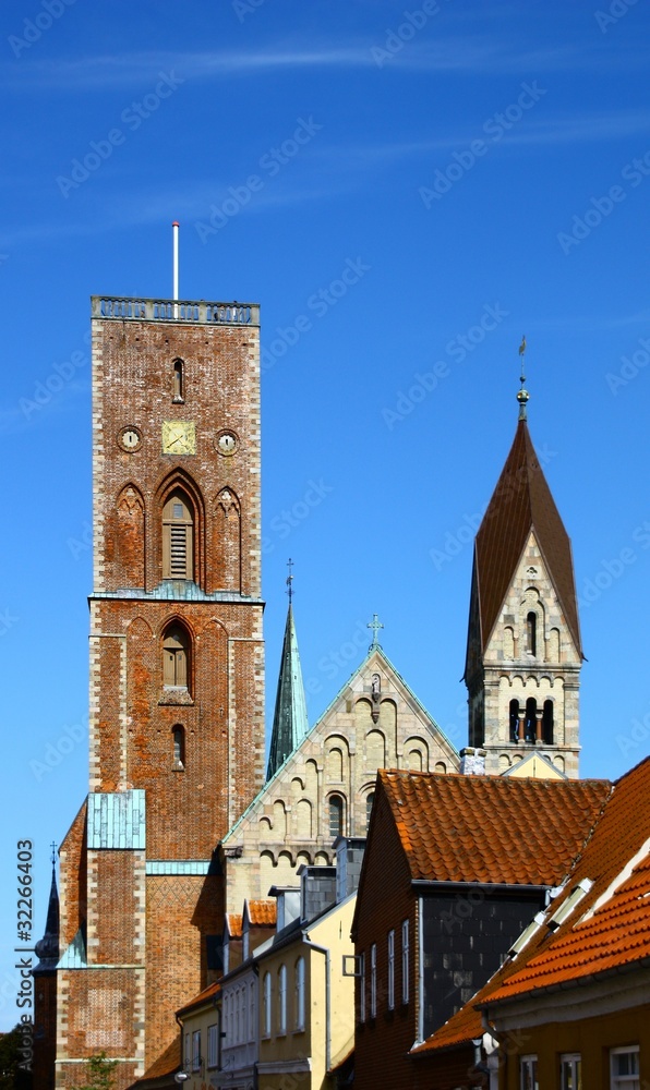 Fototapeta premium Ribe Stadt in Dänemark