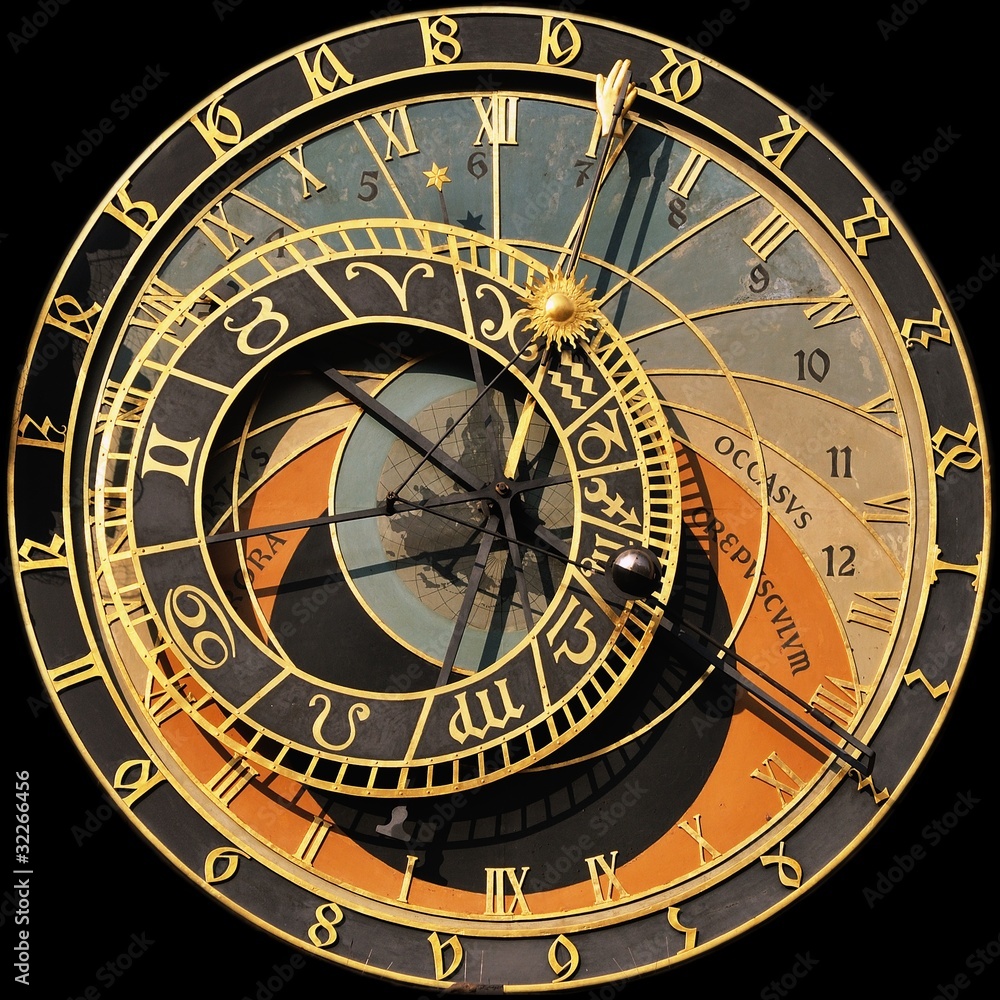 Naklejka premium 600 years old clock