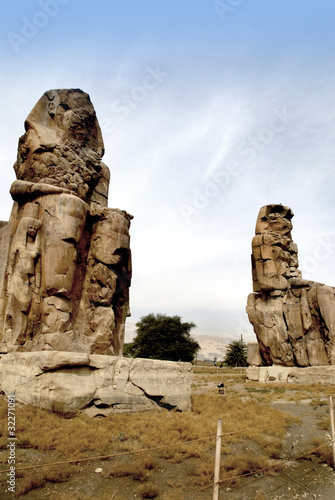 the Colossus of Memnon near Luxor in Egypt