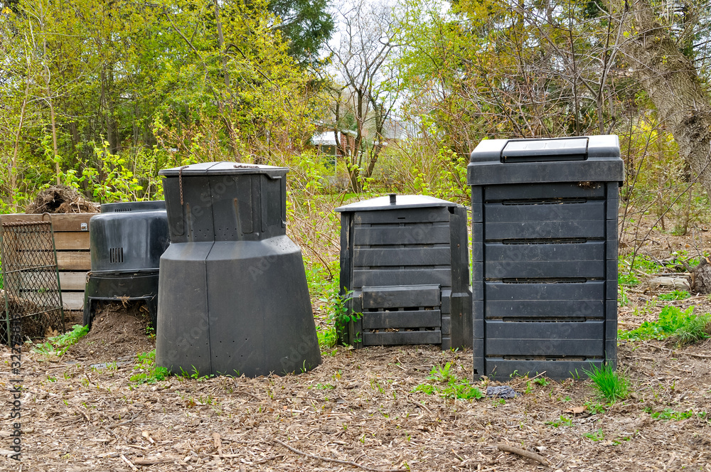 Plastic compost bins