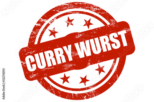 Sternen Stempel rot CURRYWURST
