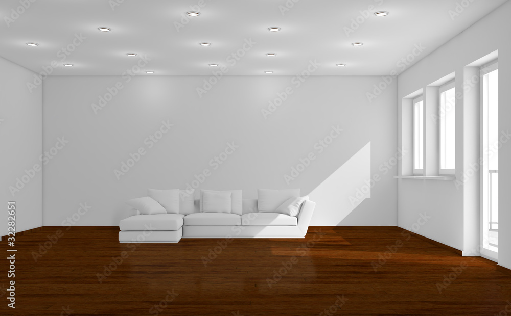 Fototapeta premium Interno vuoto da arredare