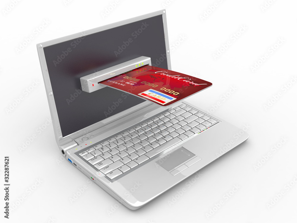 E-commerce. Laptop and credit card. E-commerce. Laptop and credit card.