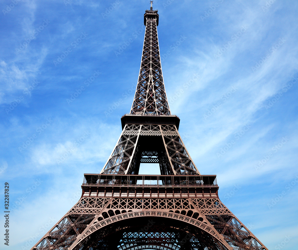 Close-up of the eiffel tower, Paris, France