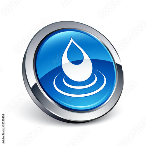 icône bouton internet goutte eau