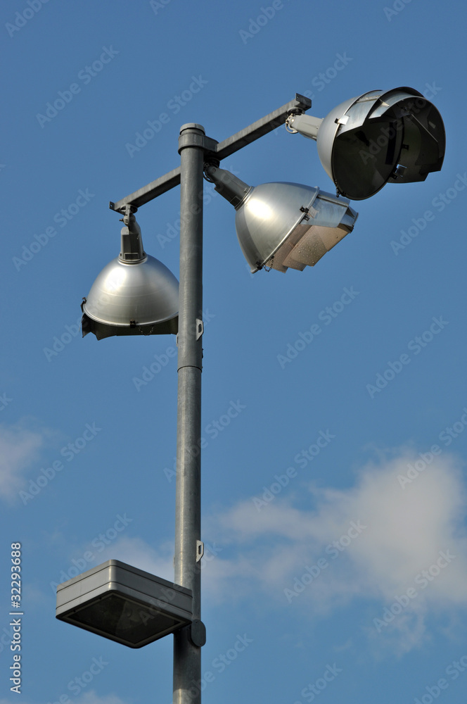 Close-up road lamp