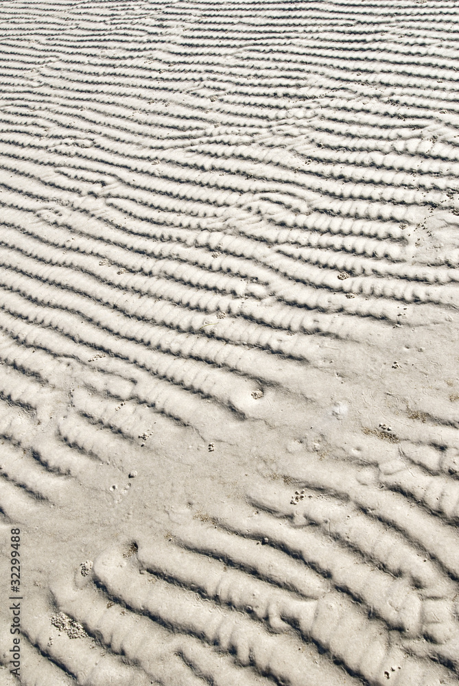 Sand ripples on seashore Sand ripples on seashore