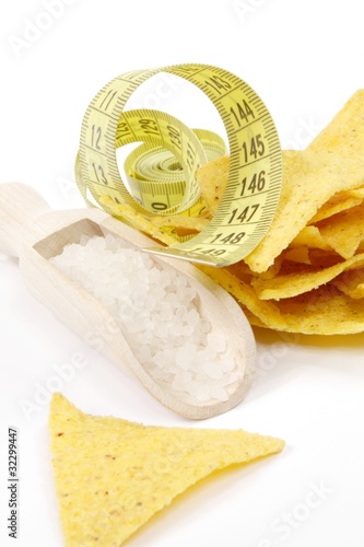 Naklejka chips + salt = overweight