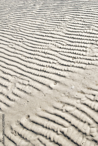 Sand ripples on seashore