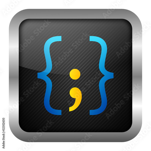blue & yellow icon - programming