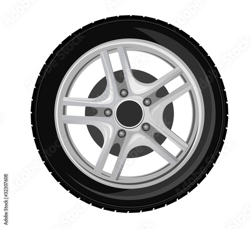 Wheel and tire