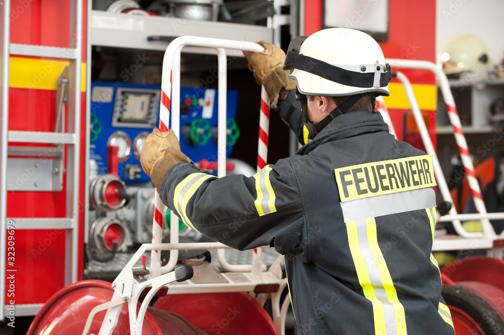 Obraz premium Firefighter