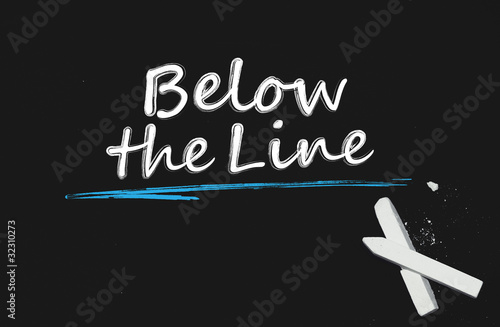 below the line