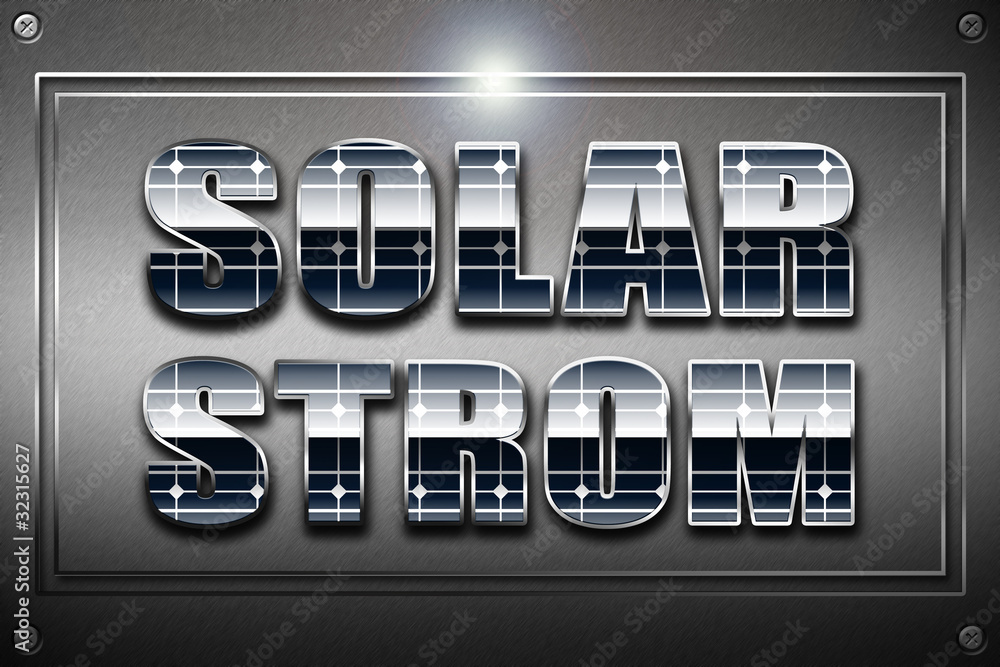 SOLARSTROM plakette SOLARSTROM plakette