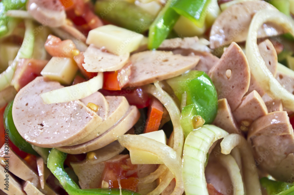 Bunter Wurstsalat Stock Photo | Adobe Stock