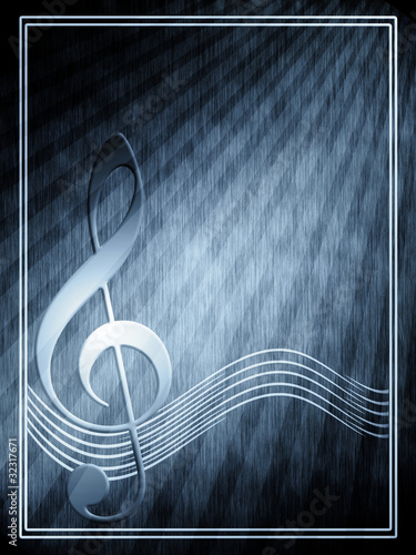 Abstract background of musical symbols