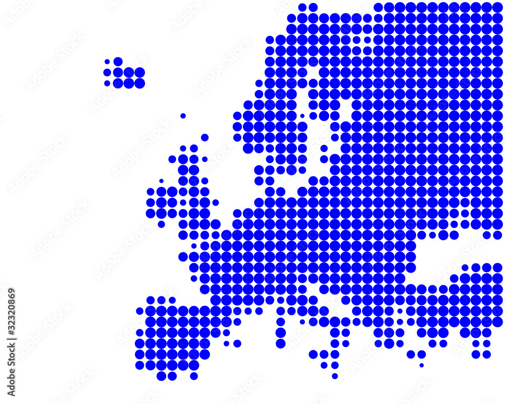 Obraz premium Mapa Europy