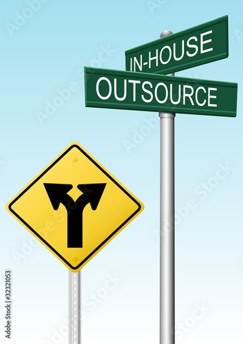 Outsourcing supply business decision signs