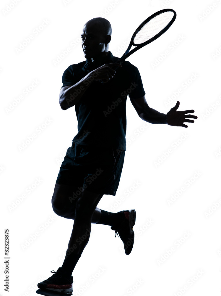Fotografie man tennis player forehand
