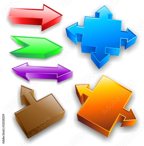 Frecce Freccia Multicolori-Arrows Directions-Vector