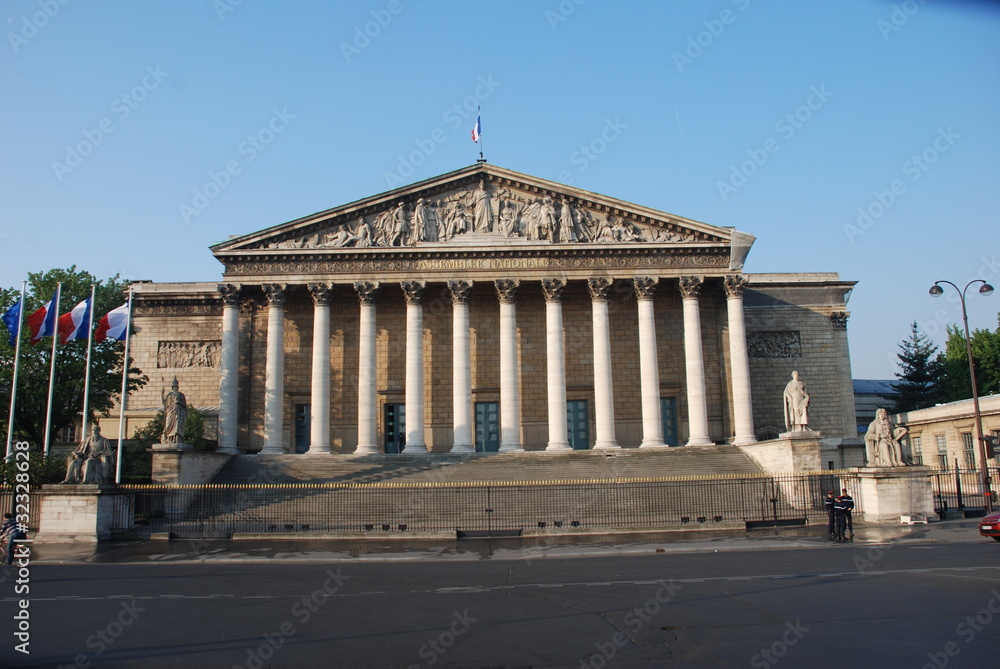 Naklejka premium Assemblee Nationale Palais Bourbon PARIS FRANCE