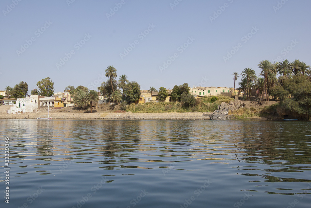 View of Elephantine Island on the Nile View of Elephantine Island on the Nile