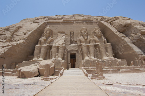 Entrance to the Temple at Abu Simbel