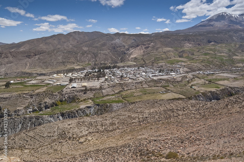 Vistas de Putre en el altiplano chileno photo