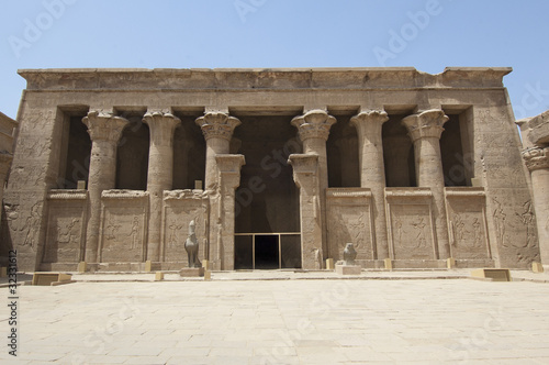 Entrance to the temple at Edfu