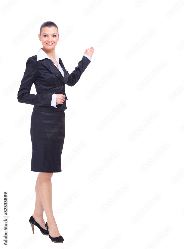 portrait of a pretty young business woman standing portrait of a pretty young business woman standing