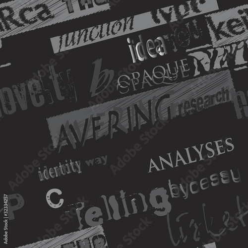 Seamless pattern made from CAPTCHA test type
