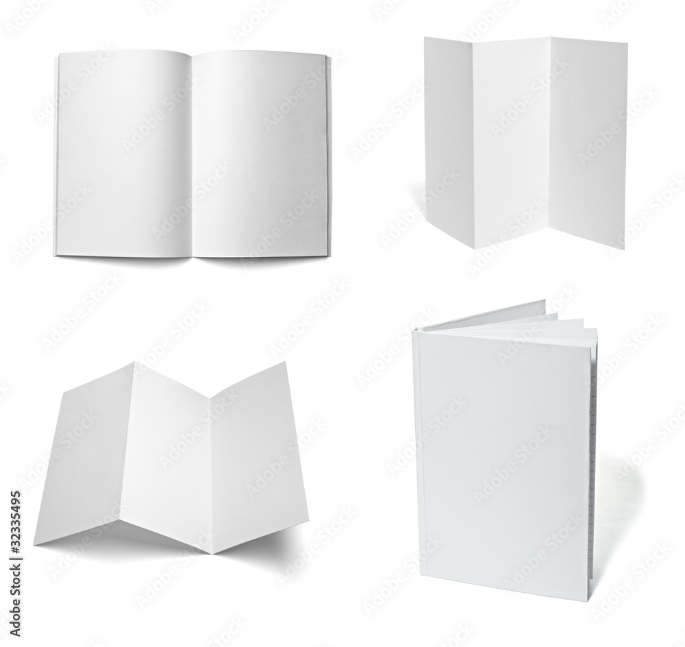leaflet notebook textbook white blank paper template leaflet notebook textbook white blank paper template