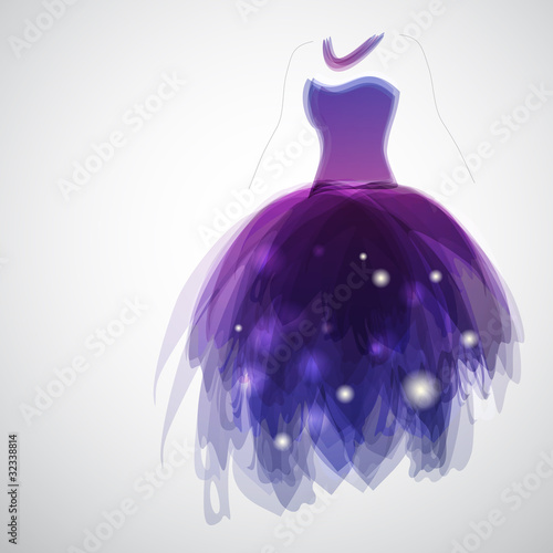 Vestito da sposa - Woman silhouette with bride's dress