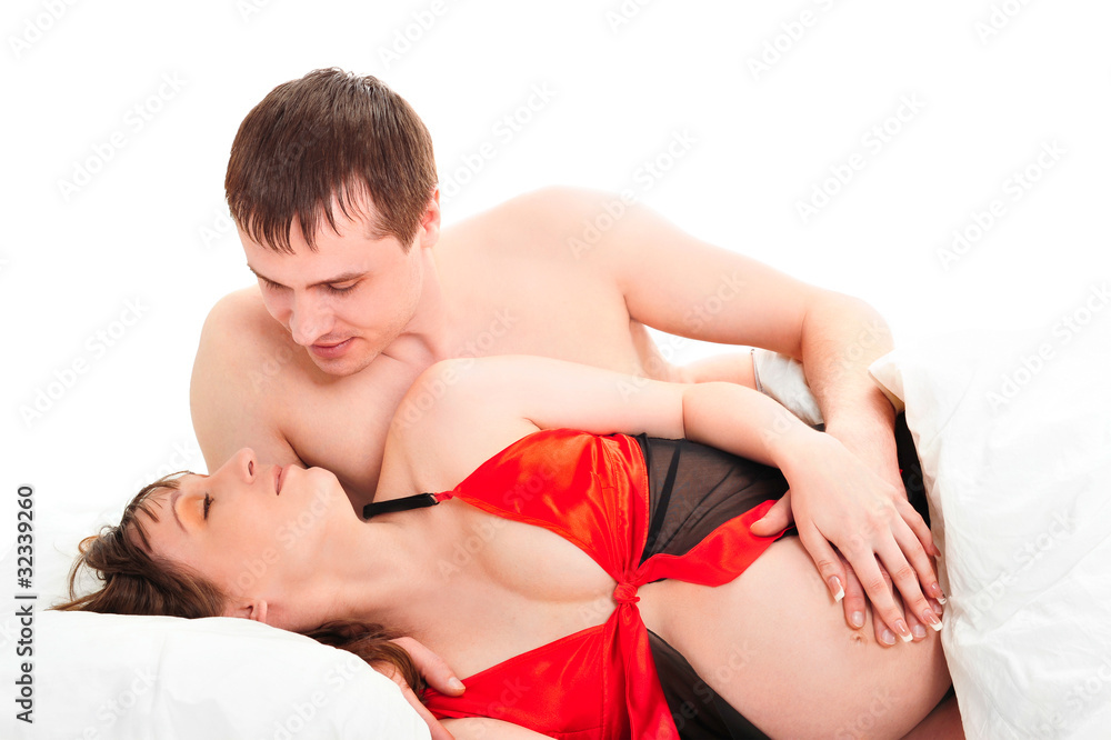 Image of pregnant woman touching her belly with hands Image of pregnant woman touching her belly with hands