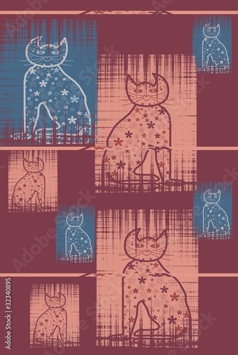 Bastet  Mythologie  Cats in pastel colors Serie
