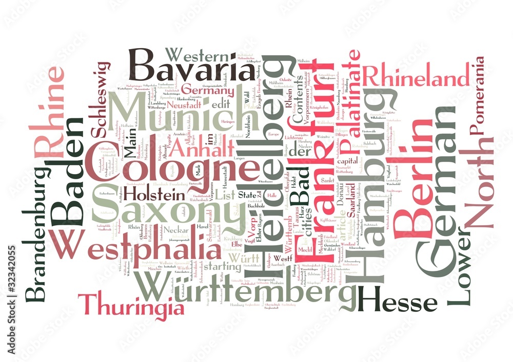 Germany Word Collage