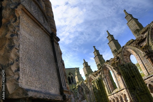 Holyrood Palace Landmark - Edinburgh / Scotland photo