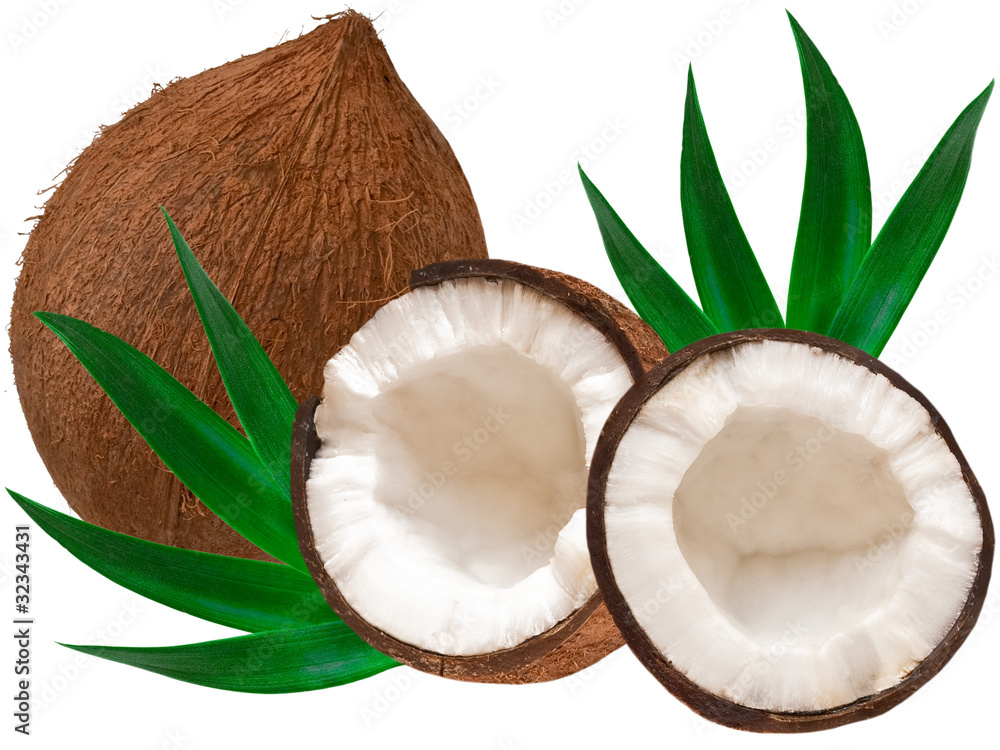 coconut isolated on white background coconut isolated on white background