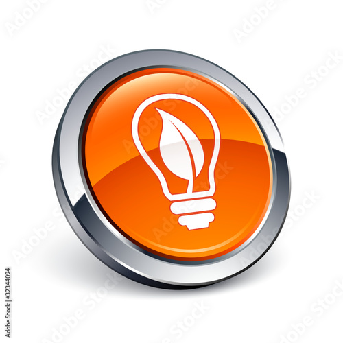 icône bouton internet ampoule écologie