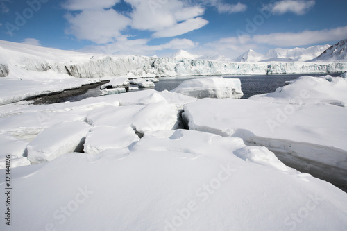 Arctic glacier landscape