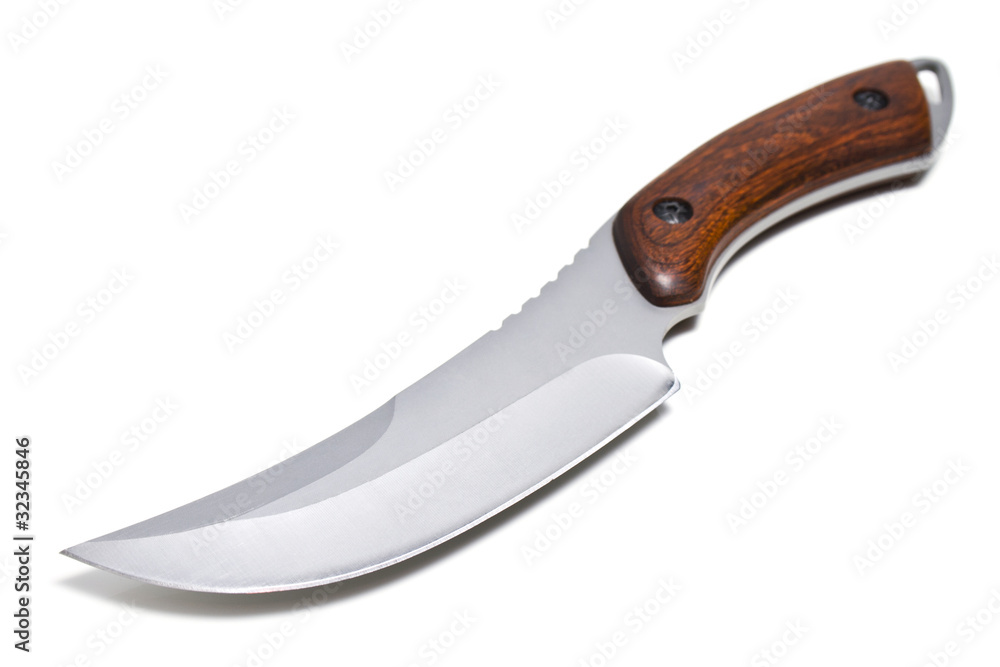 Obraz premium hunting knife on a white background