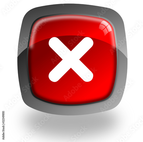Cancel glossy icon