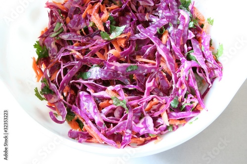 Colorful coleslaw