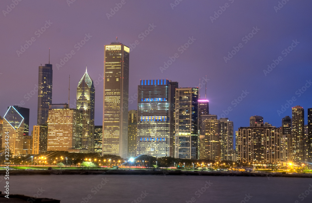 Fototapeta premium HDR of Chicago Skyline