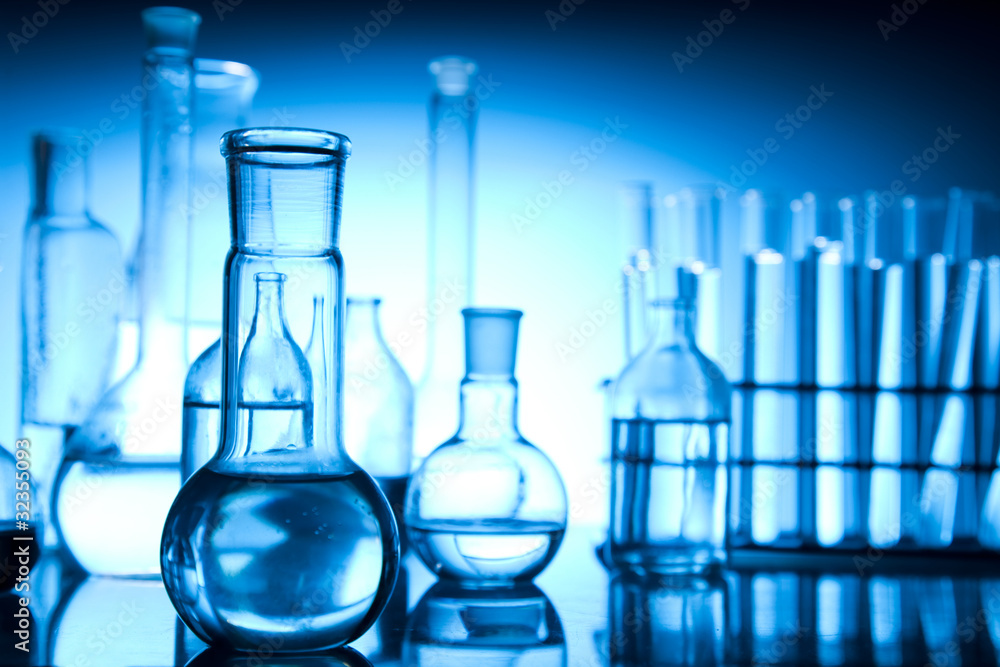 Glass in laboratory Glass in laboratory