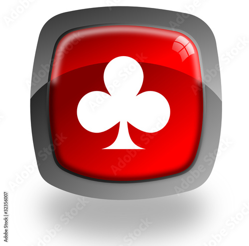 Card symbol glossy icon